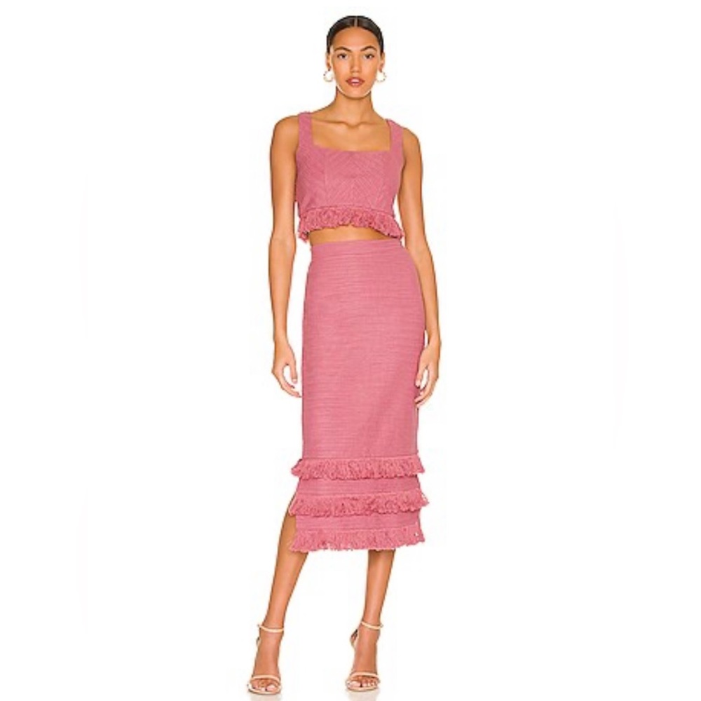 Augusta Top & Skirt Set in Mauve